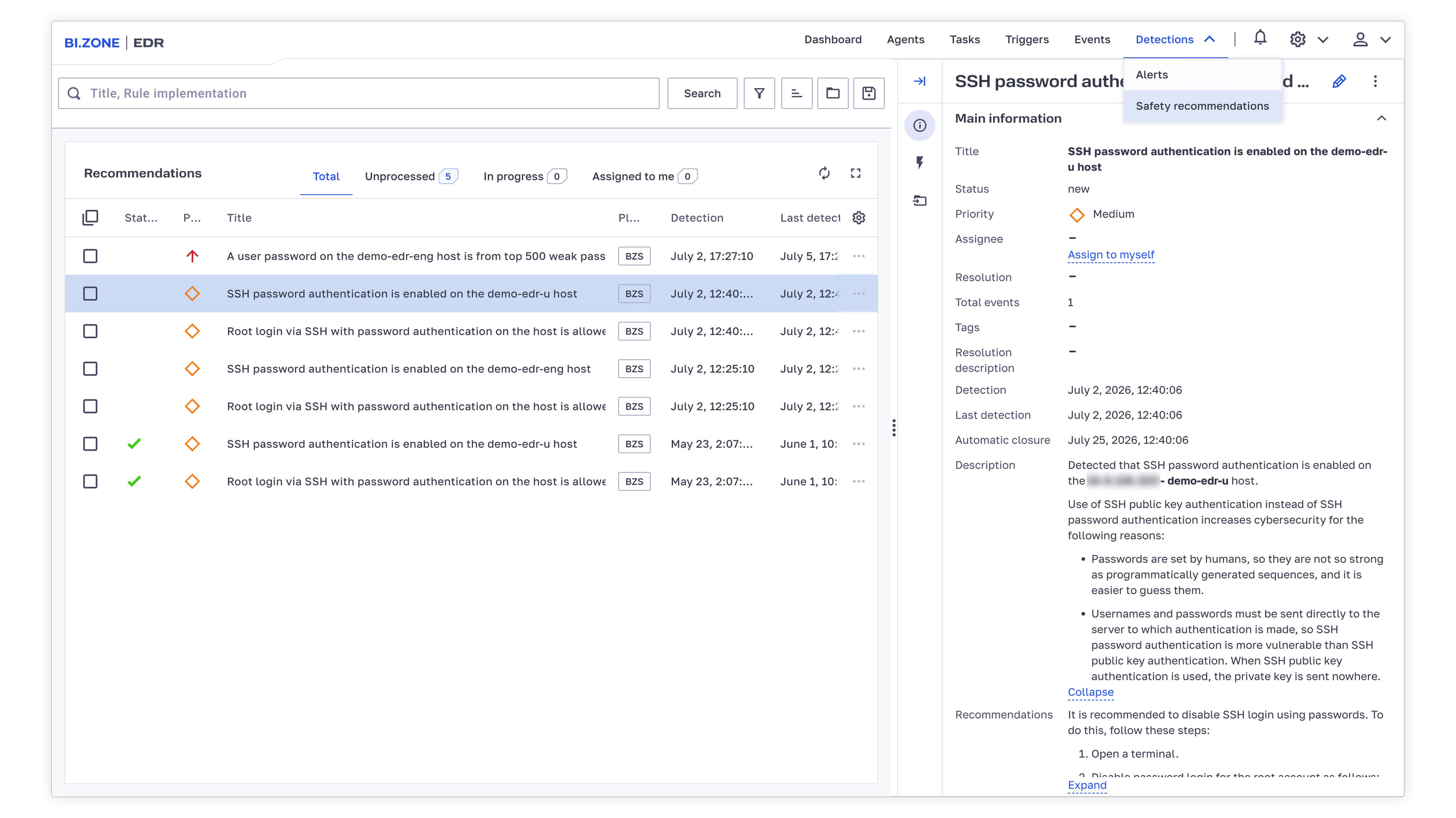 Detection of OS and software misconfigurations