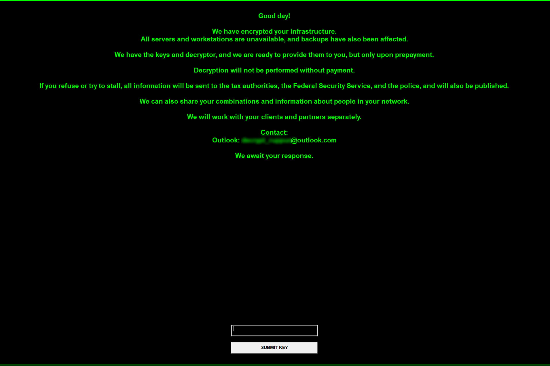 Записка о выкупе