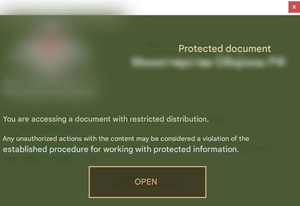 Fake application window