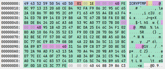 Структура зашифрованных чанков